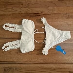 Cupshe Elegant White Bikini Set